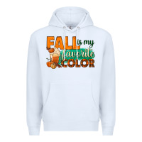 White fall is my favorite color Premium Hoodie - BundleAndBundleShop