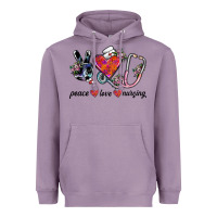 Lavender peace love nursing Heavyweight Hoodie - SublimationCraftShop