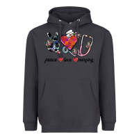 Smoke peace love nursing Heavyweight Hoodie - SublimationCraftShop