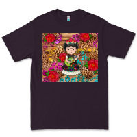 Plum Mexican girl Premium Tee - RanaPortraitStore