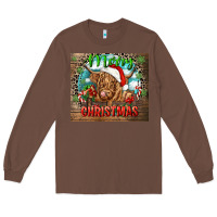 Chestnut merry christmas heifer cow Long Sleeve Tee - CowGirlArtShop