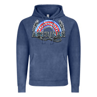 Vintage Denim American rainbow Vintage Hoodie - HowdyJamesFarm