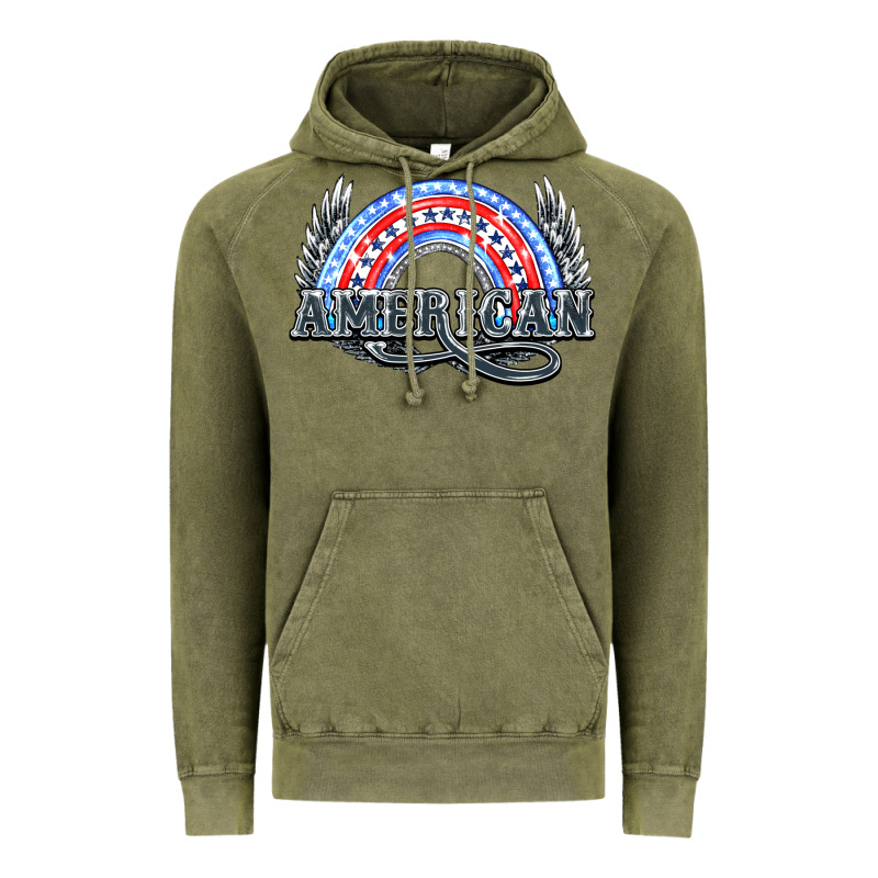 American Rainbow Vintage Hoodie by HowdyJamesFarm | Teevron