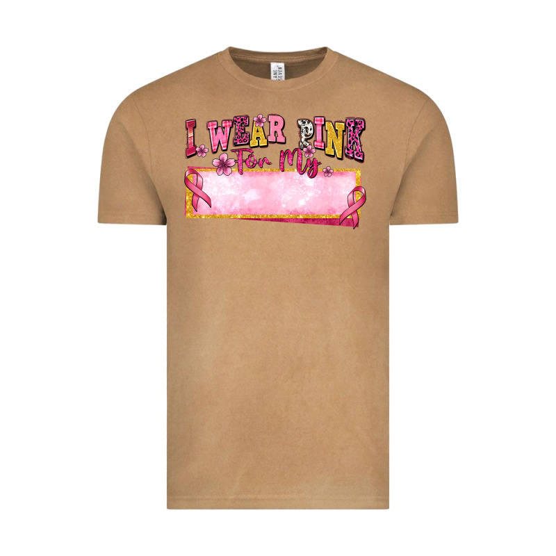 Personalized I Wear Pink For My Vintage Tee by texasbilliewilder | Teevron