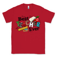 Red best teacher ever Classic Tee - NancyCooperArtShop