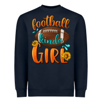 Navy football kinda girl Heavyweight Sweatshirt - BundleAndBundleShop