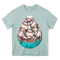 Arona baseball and western roses teardrop  8 Heavy Core Tee - BundleAndBundleShop