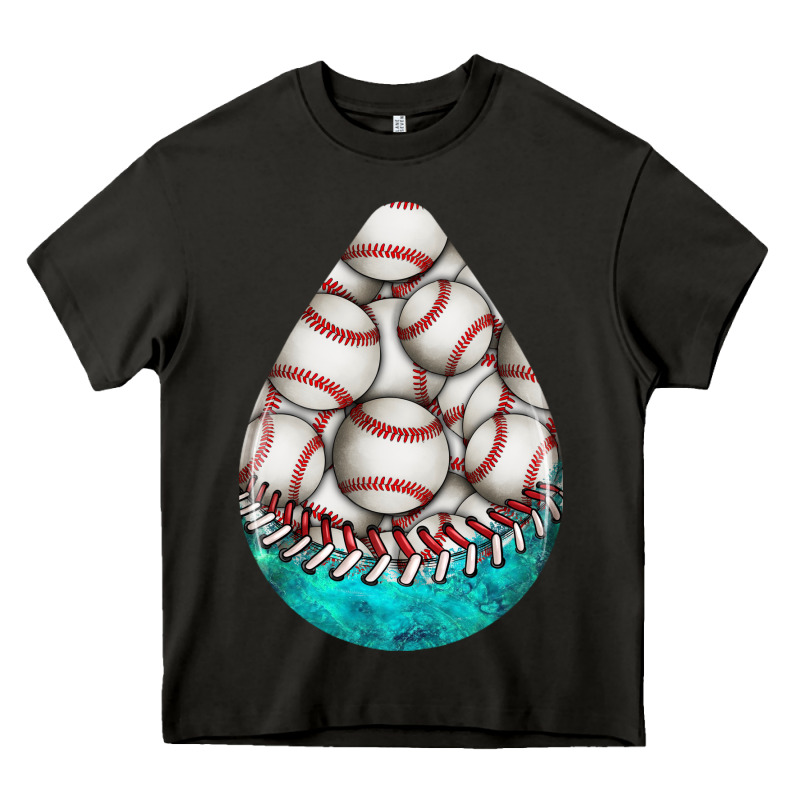 Baseball And Western Roses Teardrop  8 Heavy Core Tee by BundleAndBundleShop | Teevron
