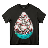 Asphalt baseball and western roses teardrop  8 Heavy Core Tee - BundleAndBundleShop