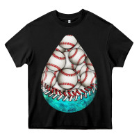 Black baseball and western roses teardrop  8 Heavy Core Tee - BundleAndBundleShop