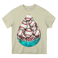 Mossy baseball and western roses teardrop  8 Heavy Core Tee - BundleAndBundleShop