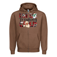 Chestnut Im So Freaking Cold Zipper Hoodie - CowhideDigitalArt
