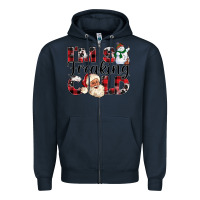 Navy Im So Freaking Cold Zipper Hoodie - CowhideDigitalArt