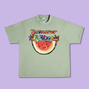 Summer Vibes Urban Heavy Tee Designed By Jahusdesignshop