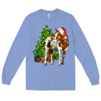 Colony Blue american paint horse christmas tree Long Sleeve Tee - CowGirlArtShop