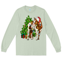Matcha american paint horse christmas tree Long Sleeve Tee - CowGirlArtShop
