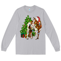 Moon Dust american paint horse christmas tree Long Sleeve Tee - CowGirlArtShop