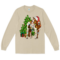 Mushroom american paint horse christmas tree Long Sleeve Tee - CowGirlArtShop