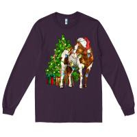Plum american paint horse christmas tree Long Sleeve Tee - CowGirlArtShop