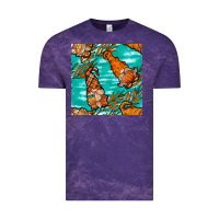 Cloud Purple Fall gnomes Vintage Tee - NancyCooperArtShop
