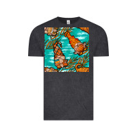 Vintage Black Fall gnomes Vintage Tee - NancyCooperArtShop