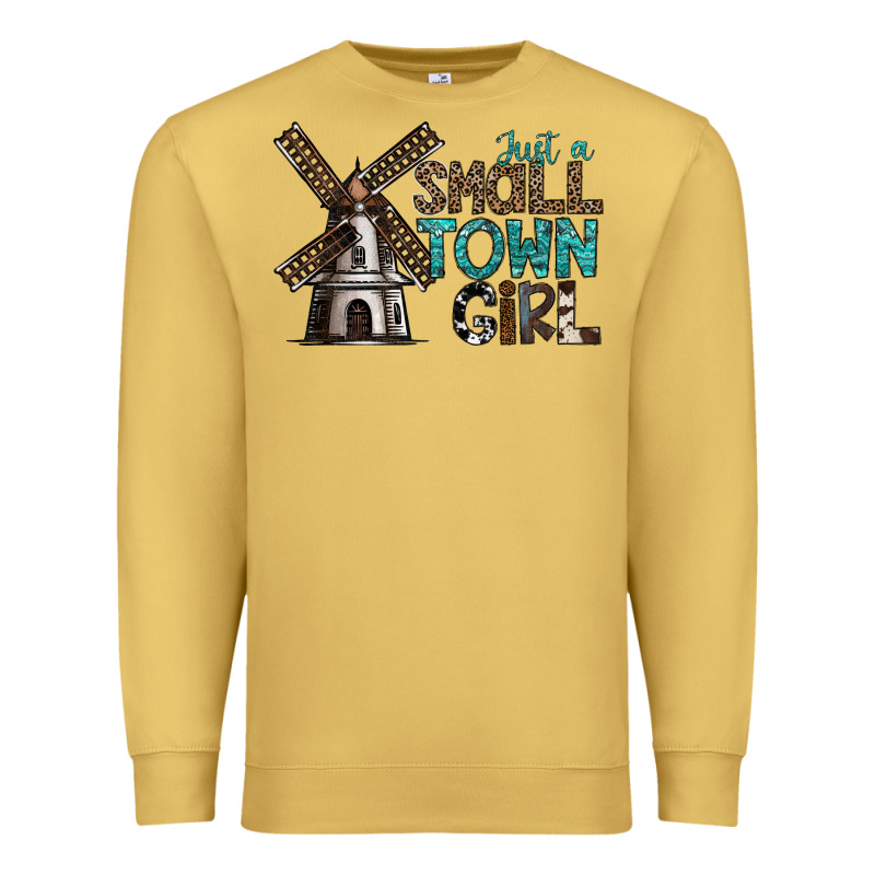 Just A Small Town Girl Premium Sweatshirt by SublimationCraftShop | Teevron