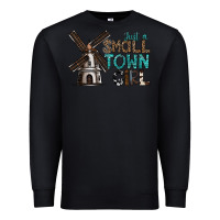 Black just a small town girl Premium Sweatshirt - SublimationCraftShop