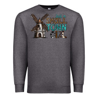 Charcoal Heather just a small town girl Premium Sweatshirt - SublimationCraftShop