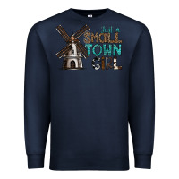 Navy just a small town girl Premium Sweatshirt - SublimationCraftShop