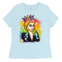 Baby Blue drag queen Ladies Tee - Artiststas
