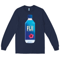 Navy aesthetic fiji water Long Sleeve Tee - lanVoArt