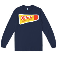 Navy carmex obsessed sticker Long Sleeve Tee - lanVoArt
