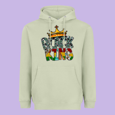 Black King Heavyweight Hoodie Designed By Sublimationcraftshop