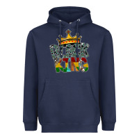 Navy black king Heavyweight Hoodie - SublimationCraftShop
