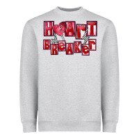 Heather Grey heartbreaker Heavyweight Sweatshirt - FaDigitalArtStudio