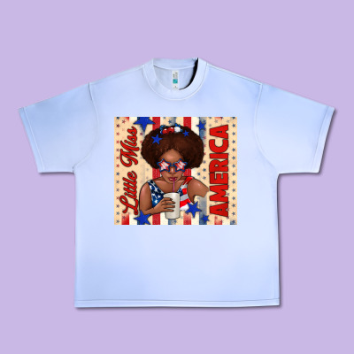 Little Miss America Urban Heavy Tee Designed By Tumblerdesignbyshophia