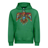Emerald thunderbird with sunflowers Urban Hoodie - BarkalooDesign