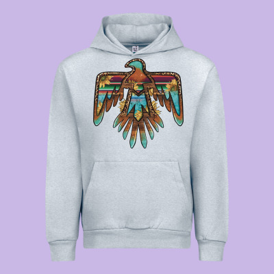 Thunderbird With Sunflowers Urban Hoodie Designed By Barkaloodesign