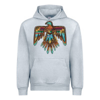 Heather Grey thunderbird with sunflowers Urban Hoodie - BarkalooDesign