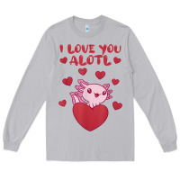 Moon Dust i love you alotl aolotl valentine's day heart aolotl lover Long Sleeve Tee - lanVoArt