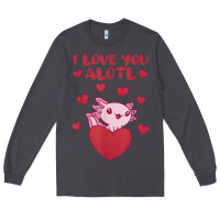 Smoke i love you alotl aolotl valentine's day heart aolotl lover Long Sleeve Tee - lanVoArt