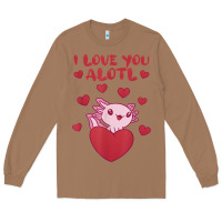 Toasted Coconut i love you alotl aolotl valentine's day heart aolotl lover Long Sleeve Tee - lanVoArt