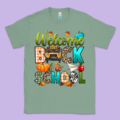 Welcome Back To School Fall Classic Tee Designed By Texasbilliewilder
