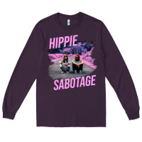 Plum hippie sabotage aesthetic style photo with text Long Sleeve Tee - lanVoArt
