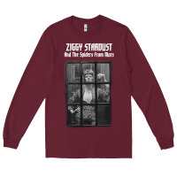 Burgundy great⭐ david⭐bowie ⭐1 Long Sleeve Tee - lanVoArt