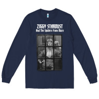 Navy great⭐ david⭐bowie ⭐1 Long Sleeve Tee - lanVoArt