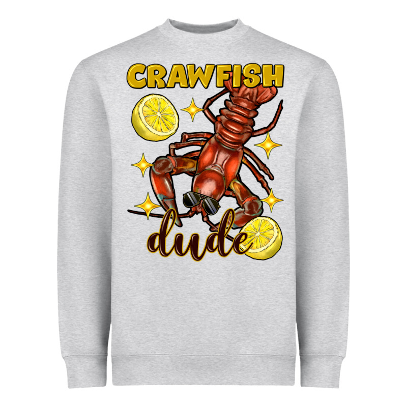 Mardi Gras Crawfish Dude Heavyweight Sweatshirt by FaDigitalArtStudio | Teevron
