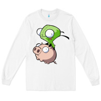 White invader zim Long Sleeve Tee - lanVoArt