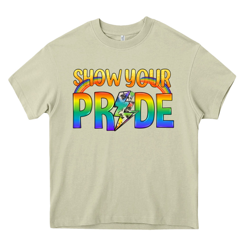 Lgbtq Show Your Pride With Rainbow Heavy Core Tee by BundleAndBundleShop | Teevron