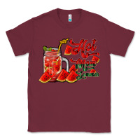 Burgundy hot mom summer watermelon Classic Tee - RacoonDesign